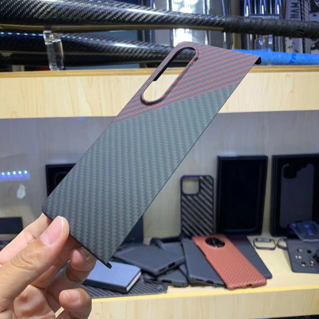 YTF-Carbon Fiber Case For Samsung Galaxy Z Fold - Premium Mobile Phone Cases from Dressmycell.com - Just $44.00! Shop now at Dressmycell.com YTF-Carbon Fiber Case For Samsung Galaxy Z Fold - Premium Mobile Phone Cases from Dressmycell.com - Just $44.00! Shop now at Dressmycell.com